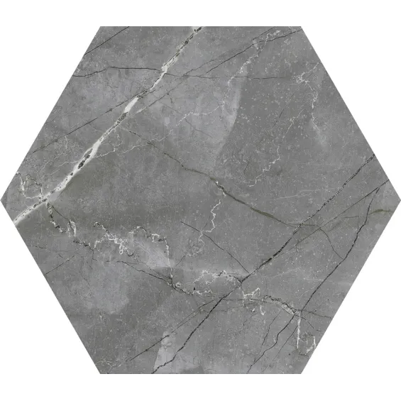  Carrelage sol hexagonal Arrecife Gris 25x25 cm - Réflex Boutique