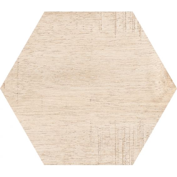 Carrelage sol hexagonal Legno Beige 25x25 cm