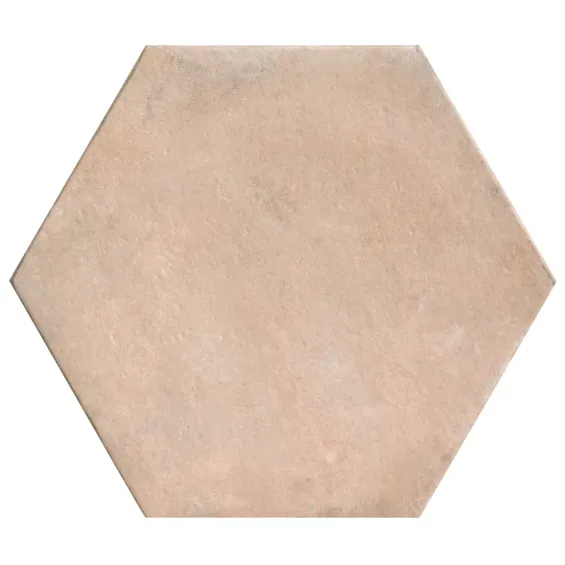 Carrelage sol Hexagonal traditionnel Pilotta Rosé 56x48,5 cm - Réflex Boutique