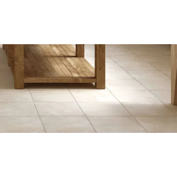Carrelage sol extérieur traditionnel Pilotta beige R11 14 mm 32,9x32,9 cm