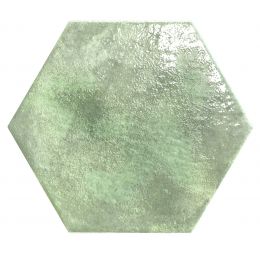 Carrelage sol hexagonal Knack Vert émeraude 28.5x33 cm