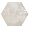  Carrelage sol hexagonal Knack Blanc nacré 28.5x33 cm - Réflex Boutique