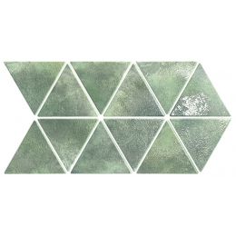 Carrelage sol et mur Utthita Triangle vert 48,5 x 28 cm