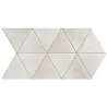 Carrelage sol et mur Utthita Triangle blanc nacré 48,5 x 28 cm - Réflex Boutique