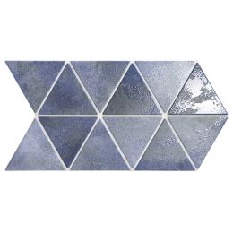 Carrelage sol et mur Utthita Triangle bleu marine 48,5 x 28 cm