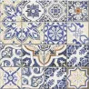 Carrelage sol effet carreaux de ciment Water Azulejos 44x44 cm