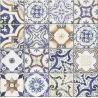  Carrelage sol effet carreaux de ciment Water Azulejos 44x44 - Réflex Boutique