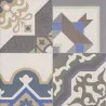Carrelage sol effet carreaux de ciment Water Design 44x44 cm