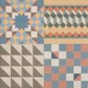 Carrelage sol effet carreaux de ciment Water Design 44x44 cm