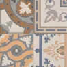 Carrelage sol effet carreaux de ciment Water Design 44x44 cm