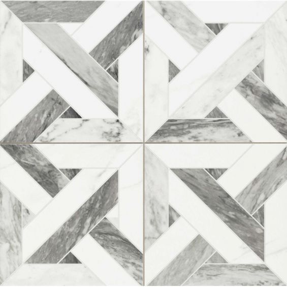 Carrelage sol effet carreaux de ciment Atelier marbre44x44 cm