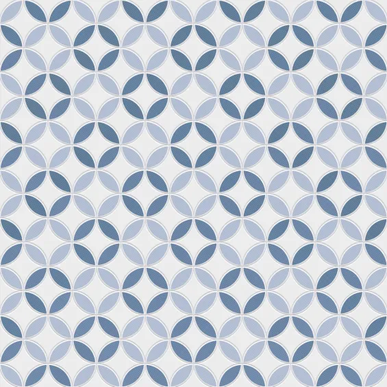  Carrelage sol effet carreaux de ciment Atelier Bleu 44x44 - Réflex Boutique