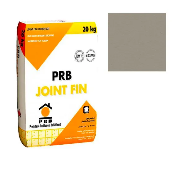 Joint fin gris basalte carrelage 20kg - Réflex Boutique