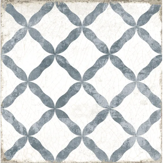 Carrelage sol effet carreaux de ciment Ritz Dorset bleu 20x20 cm - Réflex Boutique