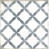 Carrelage sol effet carreaux de ciment Ritz Dorset bleu 20x20 cm - Réflex Boutique