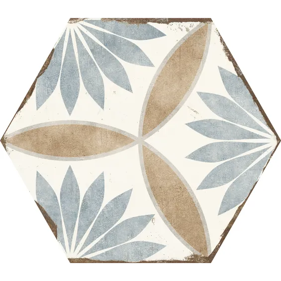  Carrelage sol hexagonal Vagabond Miranda 21x25 cm - Réflex Boutique