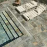 Carrelage sol extérieur Pierre de Bali Uluwatu vert R11 30,3×61,3 cm