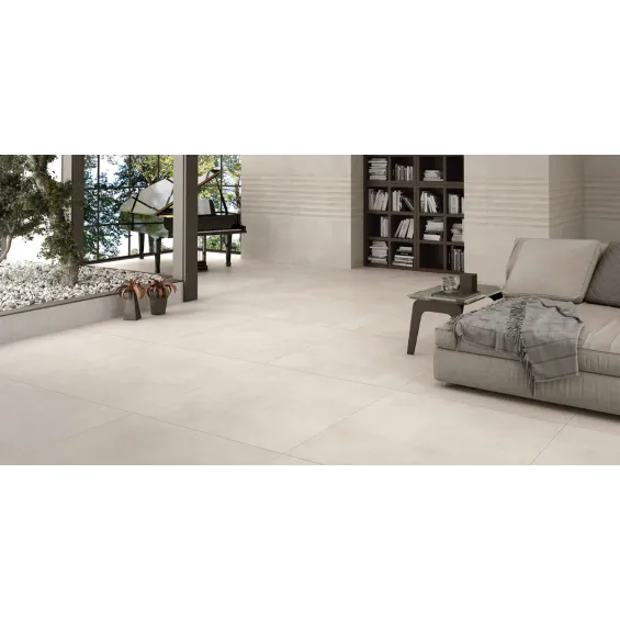  Carrelage sol moderne Cristalli beige 90x90 cm - Réflex Boutique