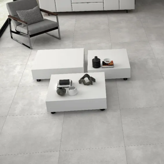  Carrelage sol extérieur moderne Cristalli gris R11 90x90 cm - Réflex Boutique