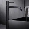  Mitigeur lavabo Milan haut Noir Mat - Réflex Boutique