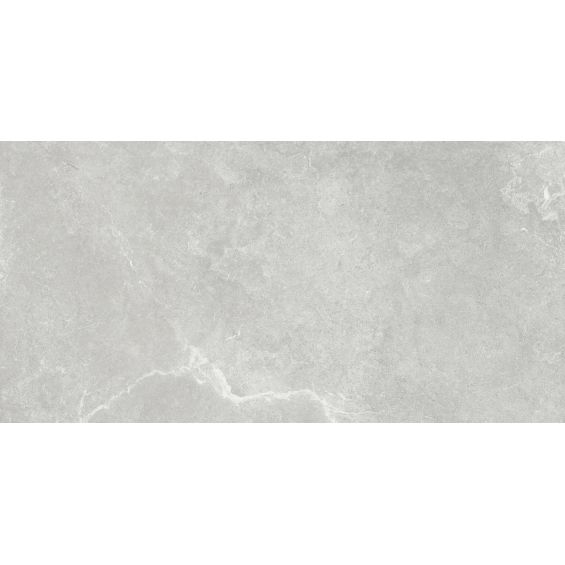 Carrelage sol effet pierre Opale gris 30x60 cm