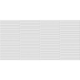 Carrelage mur Oneness rayures blanc mat 30X60 cm