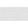 Carrelage mur Oneness rayure blanc brillant 30X60 cm