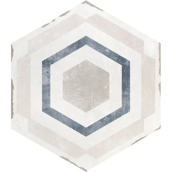  Carrelage sol hexagonal San Marin Tharros 14x16 cm - Réflex Boutique