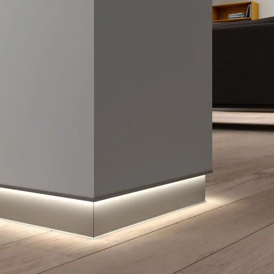 Plinthe aluminium Rétro-éclairée
