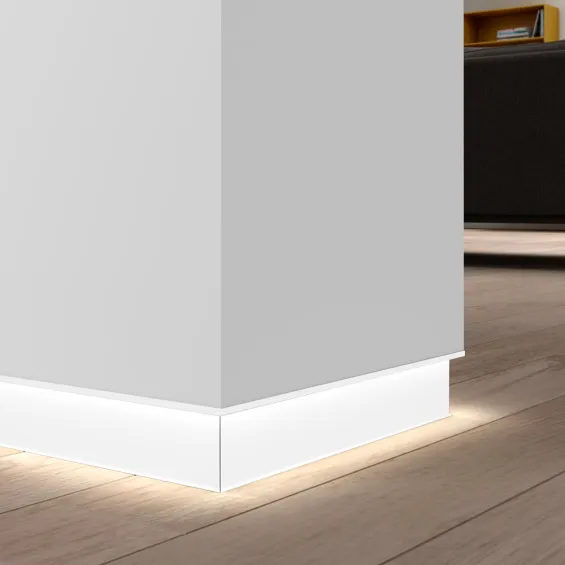 Plinthe aluminium Rétro-éclairée