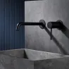  Mitigeur lavabo Encastré Milan Noir Mat - Réflex Boutique