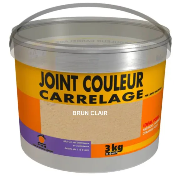 Joint fin Brun clair carrelage 5kg - Réflex Boutique