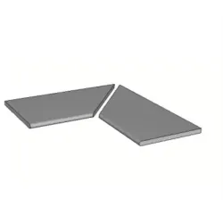  Margelles d'angle piscine Trento 2.0 30x120 cm (2 pièces) - Réflex Boutique