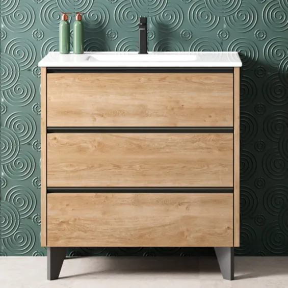 Meuble Miami Chêne Naturel 80 cm