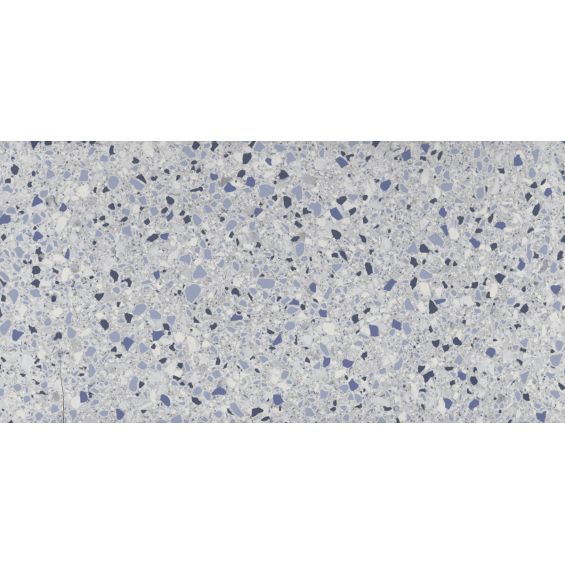 Carrelage sol effet terrazzo Triveneto bleu jean 30x60 cm