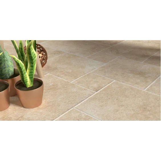  Carrelage sol effet travertin Auvergnat beige multi-format - Réflex Boutique