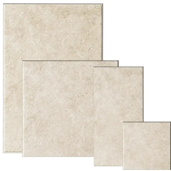  Carrelage sol effet travertin Auvergnat beige multi-format - Réflex Boutique