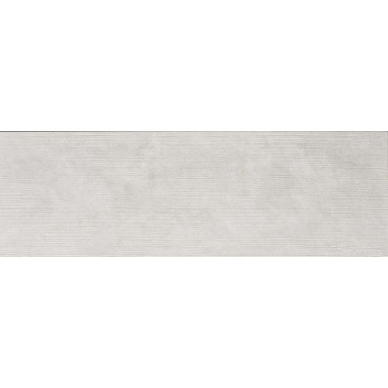 Carrelage mur fin Smog décor blanc 29x89 cm