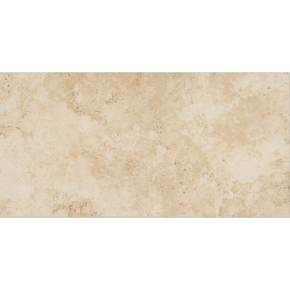 Carrelage sol effet pierre Travertin crème 30x60 cm