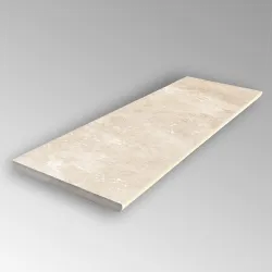  Margelle Etna travertin beige 25x100 cm cm - Réflex Boutique