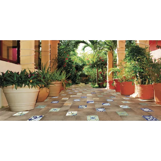 Carrelage sol extérieur Terracotta terre R11 21,6x43,5 cm