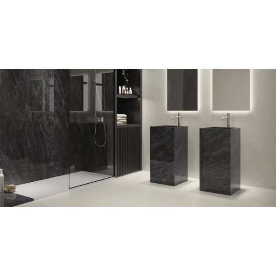 Carrelage sol effet béton Concretum Ivoire60x120 cm