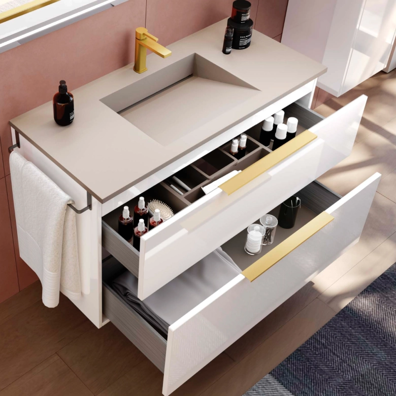 Organisation 1er tiroir + Plan Vasque