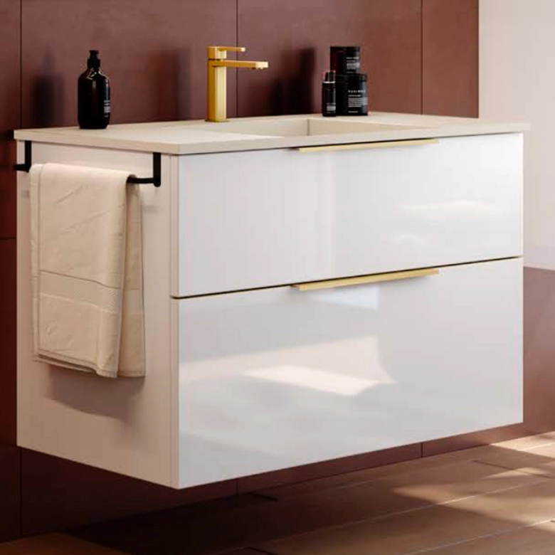 Meuble Seattle Blanc Brillant 100 cm