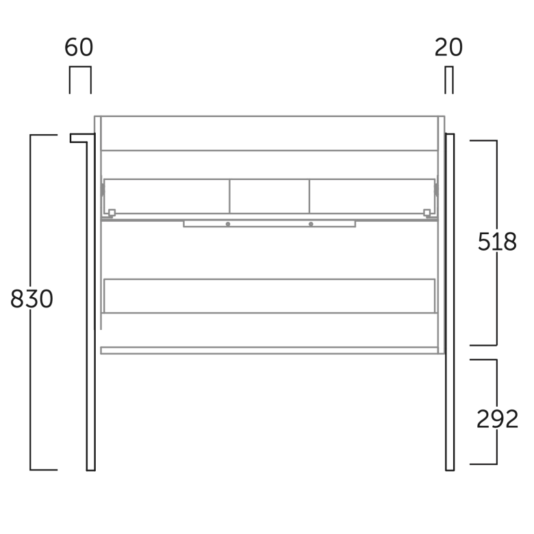 Schéma (vue de face)