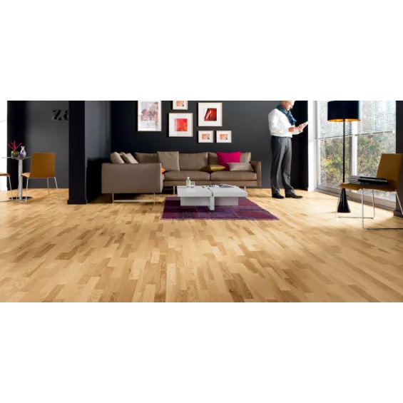  Parquet contrecollé Chelsea Frêne Favorit vitrifié 3 frises 18x220 cm - Réflex Boutique