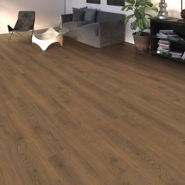 Sol stratifié Managua lame large Chêne Flavia fumé 24,3*128,2 cm