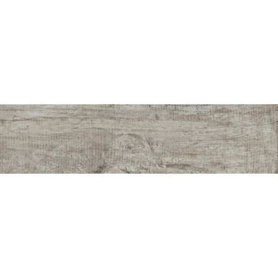 Carrelage sol extérieur effet bois Angelim Blanc grisé R11 15x60 cm