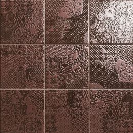 Carrelage sol et mur Shield décor cuivre 20x20 cm