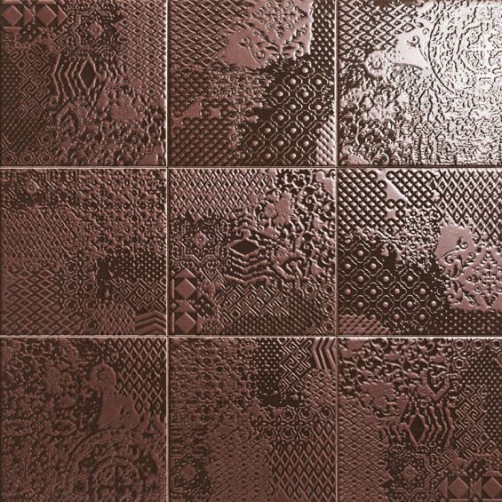 Carrelage sol et murShield décor cuivre 20x20 cm